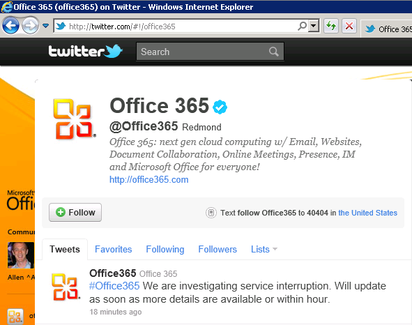 is office 365 down